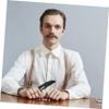 Baluue 16pcs Folding Beard Comb Household Hair Combs Pocket Mustache Brush Beard Hair Tools view 2