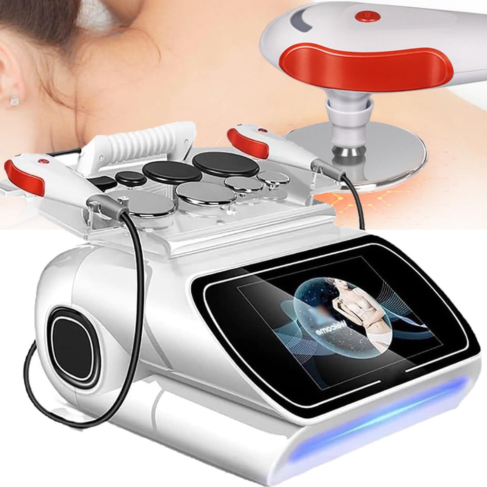 448khz Physiotherapy Diathermy Machine, Diathermy Slimming Machine Pain Relief Skin Tightening Deep Care for Cellulite 3 in 1 Slimming Machine
