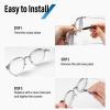 (250 Pair) Eyeglasses Nose Pad Silicone Material Soft Horseshoe Shape Screw in and Push in Clip-on for Eyewear Shop and Eye Hospitcal (Screw in, 16MM 250 Pair) view 3