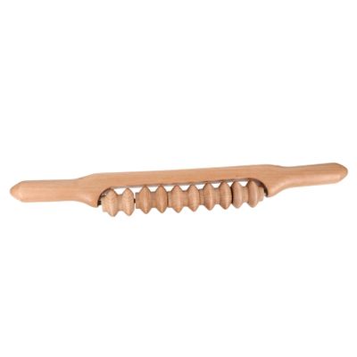 MOLUCKFU Wooden Massage Roller Manual Massage Stick for Muscle Roller Full Body Massager for Yoga Relaxation and Recovery Body Massager Tool