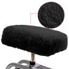 Knee Scooter Pad Cover - Soft Plush Adult Sheepskin Memory Foam Cushion, Walker Accessory for Knee Roller, Padded Accessories Leg Cart Improves Comfort with Injury, Universal Fit (Black) view 2