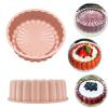 Bvizyelck Charlotte Cake Mold, Silicone Charlotte Cake Pan, Non Stick Tart Pan, Reusable Fluted Cake Pan, Silicone Cake Mold with Flower Shape for Cheese Cake, Silicone Baking Mold for Cake, Gelatin view 4