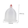KOMBIUDA 5pcs Plastic Cupping Cups Cupping Device for Shoulder Back Leg Safe Massage Tool view 2