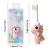 Kid Manual Toothbrush, Toddler Training Toothbrush, Dinosaur Toothbrush For Kids, Children's Toothbrush, Kid Toothbrush For 2-6 Years, Toddler Toothbrush With Cute Design, Child-sized Toothbrush, Kids view 2