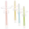Beatifufu Silicone Toothbrushes with Portable Suction Base Design 4pcs for Infants and Toddlers Baby Toothbrushes Lightweight Soft Bristles Suitable for Newborn Oral Cleaning view 1