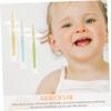 Beatifufu Silicone Toothbrushes with Portable Suction Base Design 4pcs for Infants and Toddlers Baby Toothbrushes Lightweight Soft Bristles Suitable for Newborn Oral Cleaning view 3