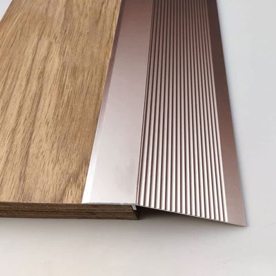 10cm Wide Aluminum Floor Transition Strip Reducer for Vinyl Carpet Tile Extra Wide Threshold Ramp for Home Walkers Gold 2 Color Length 1.1m