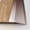 10cm Wide Aluminum Floor Transition Strip Reducer for Vinyl Carpet Tile Extra Wide Threshold Ramp for Home Walkers Gold 2 Color Length 1.1m