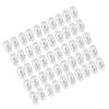 25 Pairs Silicone Eyeglass Nose Pads Oval Push On view 1