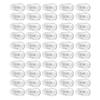 25 Pairs Silicone Eyeglass Nose Pads Oval Push On view 3