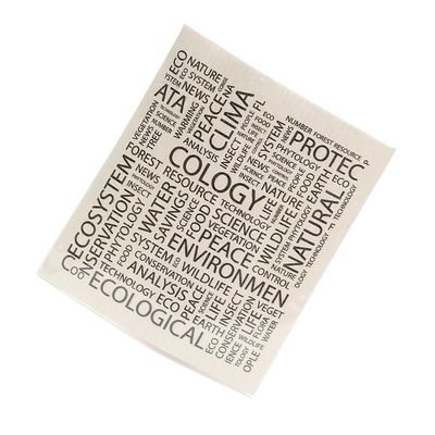 10 Pcs Dishcloth Tableware Cleaners Fast Clean Tools Dish Towels Household Accessories Scouring Pad Kitchen Supplies Letter