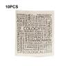 10 Pcs Dishcloth Tableware Cleaners Fast Clean Tools Dish Towels Household Accessories Scouring Pad Kitchen Supplies Letter view 4