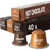 Chocolate Variety Pack | Nespresso Compatible | 20 Sweet and 20 Creamy Pods | Great for All Ages view 1