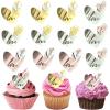 Love Heart Cake Topper Acrylic Cupcake Decoration for Valentine's Day Mother's Day Party Wedding Anniversary Dessert Supplies view 1