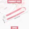 2pcs Shower Lanyard with 2 Hooks for Mastectomy Drain Holder, Pink Post-Mastectomy Must Haves Mastectomy Gifts for Women Drainage Bulbs After-Surgery Recovery Management Rope Clips Accessories view 2
