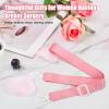 2pcs Shower Lanyard with 2 Hooks for Mastectomy Drain Holder, Pink Post-Mastectomy Must Haves Mastectomy Gifts for Women Drainage Bulbs After-Surgery Recovery Management Rope Clips Accessories view 3