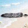 F1P-Sparkling Stainless Steel Toy Fox Tail Training Kit Plug with Comfortable for Couple Women Men Beginner Play (Gray) view 1