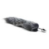 F1P-Sparkling Stainless Steel Toy Fox Tail Training Kit Plug with Comfortable for Couple Women Men Beginner Play (Gray) view 4