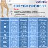 beister Medical Compression Pantyhose for Women & Men, 15-20 mmHg Footless Graduated Compression Tights, Opaque Waist High Support Stockings for Edema, Leg Fatigue view 4