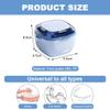 GmeDhc Braces Box with Strainer, Portable Denture Box Cover, Invisible Braces Storage Box, for Orthodontic Holder, False Teeth Storage, Cleaning view 2