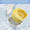GmeDhc Braces Box with Strainer, Portable Denture Box Cover, Invisible Braces Storage Box, for Orthodontic Holder, False Teeth Storage, Cleaning view 4