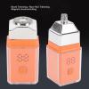 Compact Face Shaver, Mini Electric Shaver for Men, IPX7 Water Proof, Low Noise, Rechargeable Pocket Electric Beard Trimmer for Face Mustache (Orange) view 3