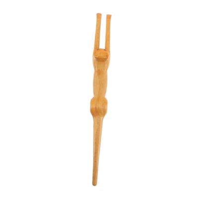 FreshCart Basics Back Massager Back Scratchers for Adults Massage Back Scratcher Bamboo Long Handle Cat Massage Stick Long Handle Itch Scratcher Novelty Brown Wood