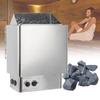 Electric Sauna Heating Stove, 4.5KW- 9KW Stainless Steel Sauna Heater with Timer & Temperature Adjustable, Wet and Dry Bath Sauna Oven with Internal Controller, for Home Hotel Spa Shower,6KW view 1
