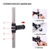 Folding Crutch,Folding Walking Crutches, Adult Underarm Crutches, Ergonomic Handle, 1 Count, Supports Up to 100kg/220lbs (Size : Medium) view 3