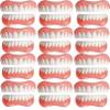 False teeth, Dentures Veneer Natural Instant Veneers Tooth Teeth Top Bottom False Teeth Men and Women,12pcs view 1