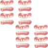 False teeth, Dentures Veneer Smile Natural Instant Veneers Tooth Top Bottom False Teeth for Men and Women,8pair view 1