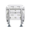 SXTYFBB Shower Stool Bath Seats Shower Chairs for Seniors, Folding Shower Seat, Bathroom Folding Seat with Leaking Hole/White view 4