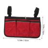 BESPORTBLE Wheelchair Storage Bag Wheelchair Bag Mobility Aid Pouch Handbag Leg Bag Handle Scooter Seat Bag Travel Duffle Bag Travel Bag Carry Bag Tote Bags Armrest Hanging Bag Pongee view 2