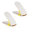 Multipurpose 2 Piece Shoe Storage Solution Rack with 3 Height Adjustable Design, Portable and Organized Shoe Display view 1