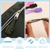 sourcing map 8Pcs Zipper Pulls Replacement, 80 x 3mm Polypropylene Extender Rope Zipper Heads for Jackets, Bags, Backpacks, and DIY Projects, Violet view 3