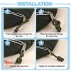 sourcing map 8Pcs Zipper Pulls Replacement, 80 x 3mm Polypropylene Extender Rope Zipper Heads for Jackets, Bags, Backpacks, and DIY Projects, Violet view 4