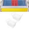 Pack of 2 Freezer Wire Organiser, Storage Basket for Refrigerator Storage, Steel Wire, Large Capacity, Freezer Basket with Handle view 2