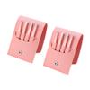 Booso 2 Sets of Eyebrow Clip Sets Stainless Steel Tweezers Eyebrow Clip Eyebrow Trimming Set Pink view 1