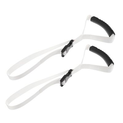 Gatuida 2pcs Portable Car Assist Handles for Elderly with Adjustable Webbing Strap and Plastic Grip, Easy Installation Vehicle Support Handles for Seniors Travel Safety and Mobility