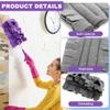 14Pcs Duster Refill Fleece Refills for Swiffer,Reusable Duster Refills Compatible with swiffer Hand Duster,Dry/Wet Dual Use Duster Heads,for Cleaning Ceiling Fan Blinds Window view 4