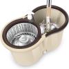 BMDOZRL Mop Household Rotary Mop Bucket With Pier Cloth Mop Set Wet And Dry Mop Cloth Not Hand Washing Floor Mopping Floor Mops(Khaki) view 1