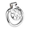 304 Stainless Steel Wheel Shape Spiked Barbed Men's Out Wear Protective Cage (50mm) view 1