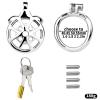 304 Stainless Steel Wheel Shape Spiked Barbed Men's Out Wear Protective Cage (50mm) view 3