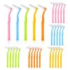 30PCS Interdental Brushes, 5 Size L Shaped Dental Brushes with Non-Slip Handle Angled Head Tooth Picks Floss Sticks Dental Floss Brushes for Braces Oral Cleaning Narrow Tooth Cleaning Tools view 1