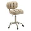 Rolling Beauty Stool with Adjustable Height and Comfortable Seat Heavy Duty Stool for Salon Bar Clinic Certified Rod Included view 1