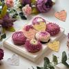 24 Pcs Happy Mother's Day Cupcake Toppers Acrylic Cake Disc Mirror Heart Cake Engraved Topper Cake Toppers Cupcake Picks Decorations for Mother's Day Party Baking Dessert Decor (Gold) view 3