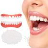 Brigtviee Smile Veneer Teeth, 1 Pairs Instant Veneers Dentures, Fake Teeth Veneers Top and Bottom, Clip in Veneers Teeth, Snap on Dentures, Snap on Veneers False Teeth for Men and Women view 1