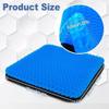 "JiYiBei Large Gel Seat Cushion,Double Thick Soft Sitter Cushion,Honeycomb Design Seat CushionGel Orthopaedic Ergonomic Cushions for Car Office Home Wheelchair&Chair" view 3