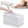 100 Pcs Disposable Massage Table Sheets,31" x 71" Massage Table Cover,Disposable Bed Sheets,sbanas desechables para camillaNon Woven Fabric SPA Massage Bed Cover for Massage Beauty Tattoos(White) view 1