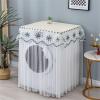 BAMFY Lace Washing Washer Cover Cloth Home Decoration Protector Washer and Dryer Covers for The Top Full-Automatic Cloth Dust Cover Front Door(60x65x80cm,F)